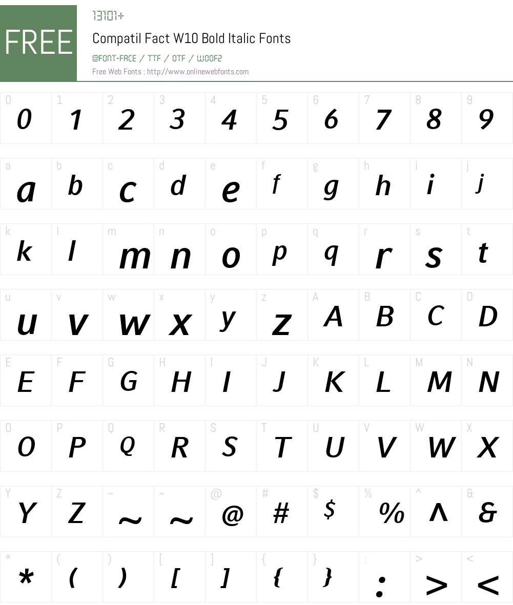Lomo Font Screenshots