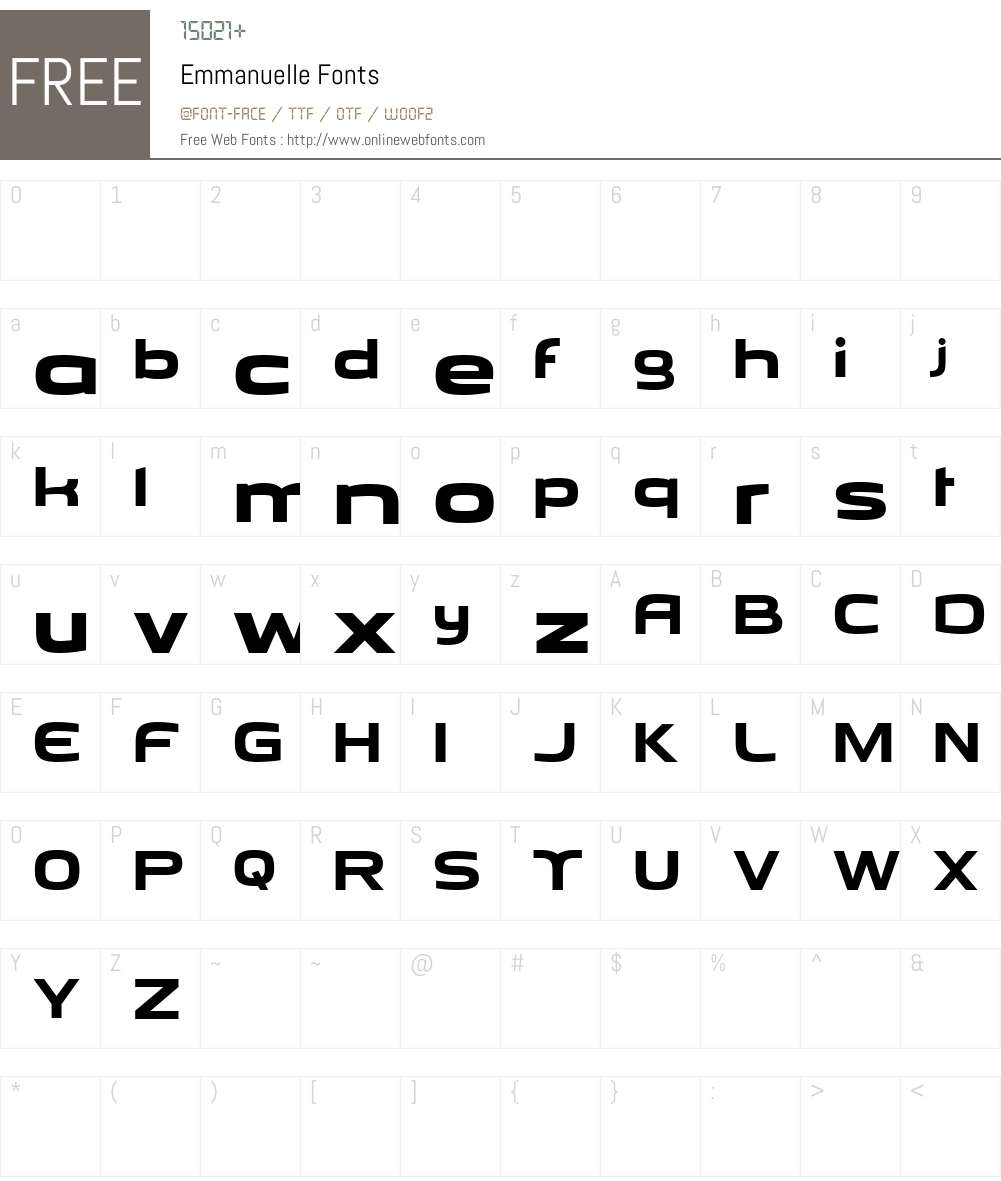 Emmanuelle Font Screenshots
