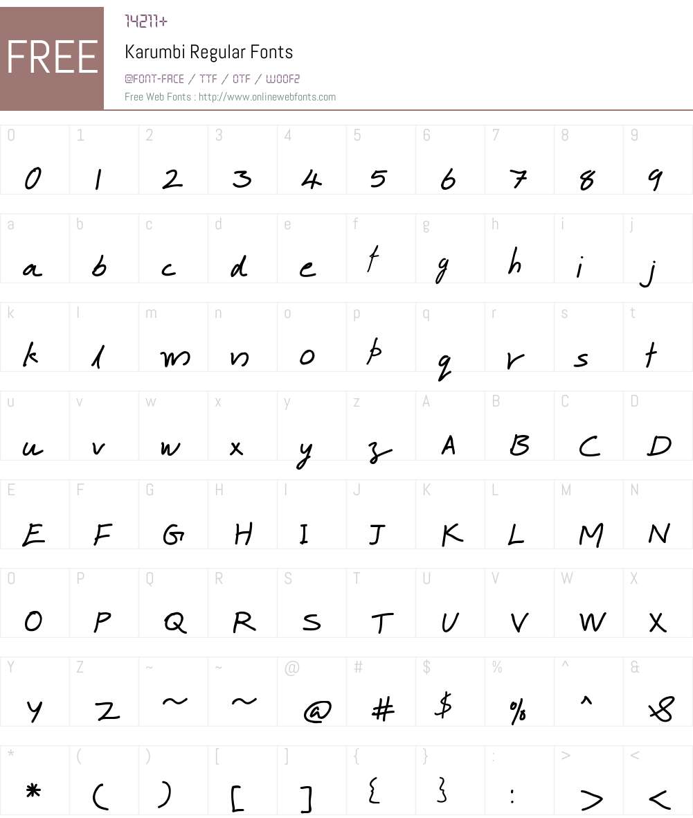 Karumbi Font Screenshots