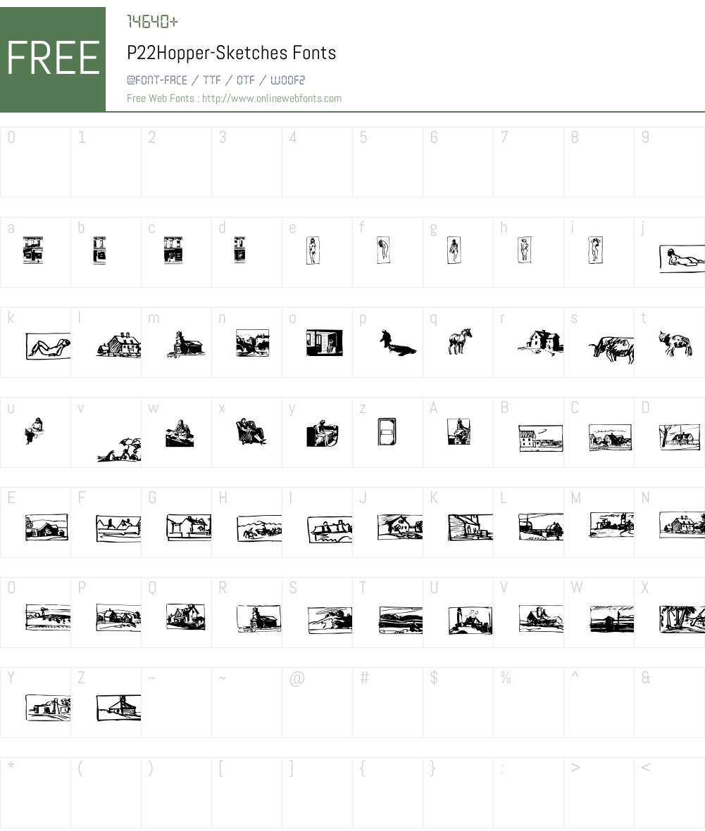 P22Hopper Font Screenshots