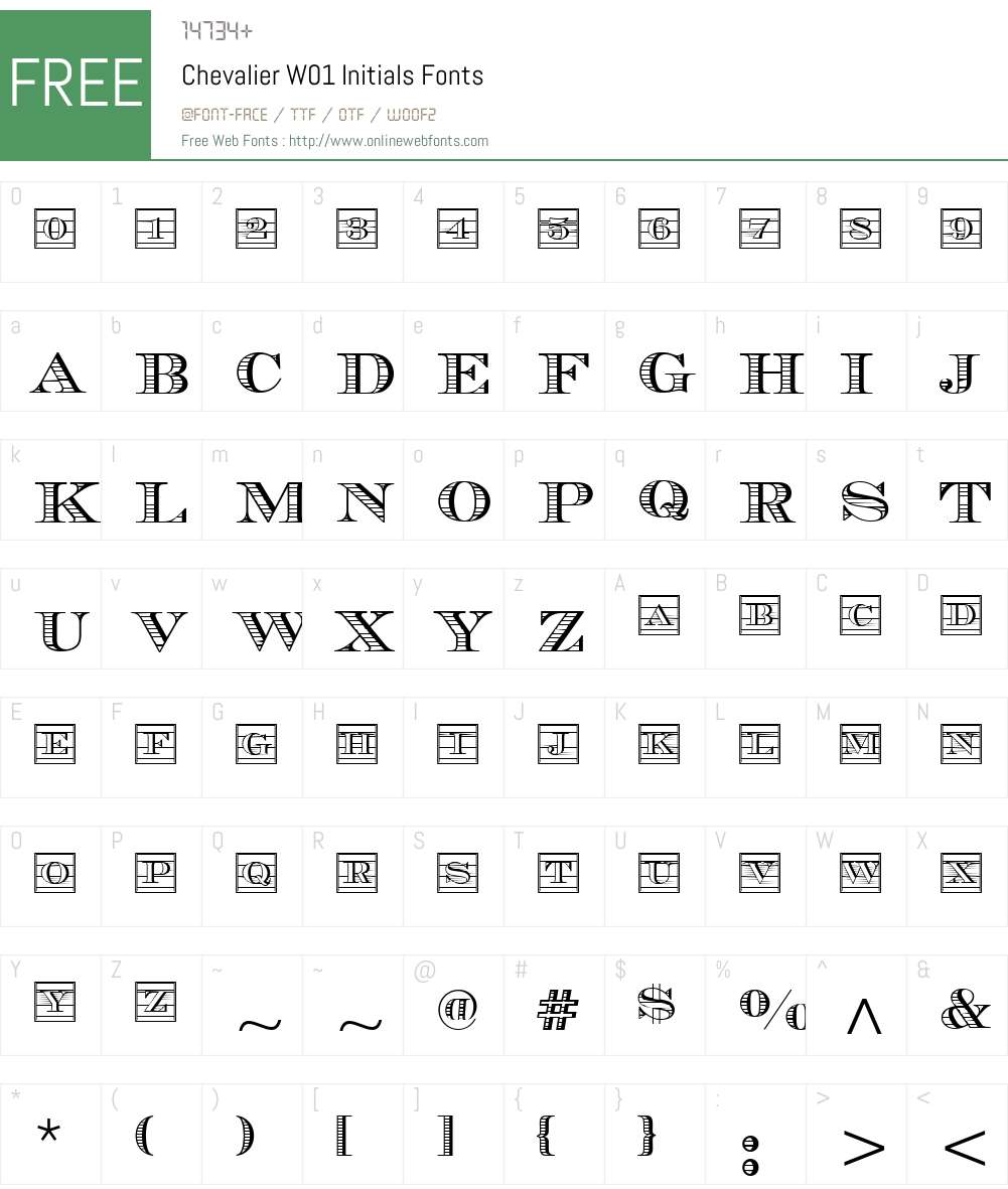 ChevalierW01-Initials Font Screenshots