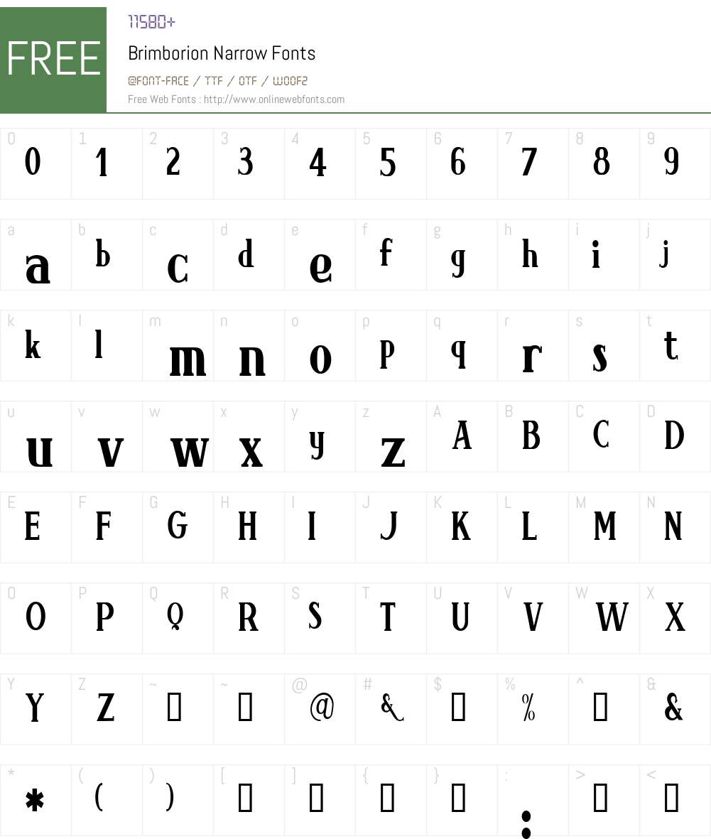Brimborion Font Screenshots