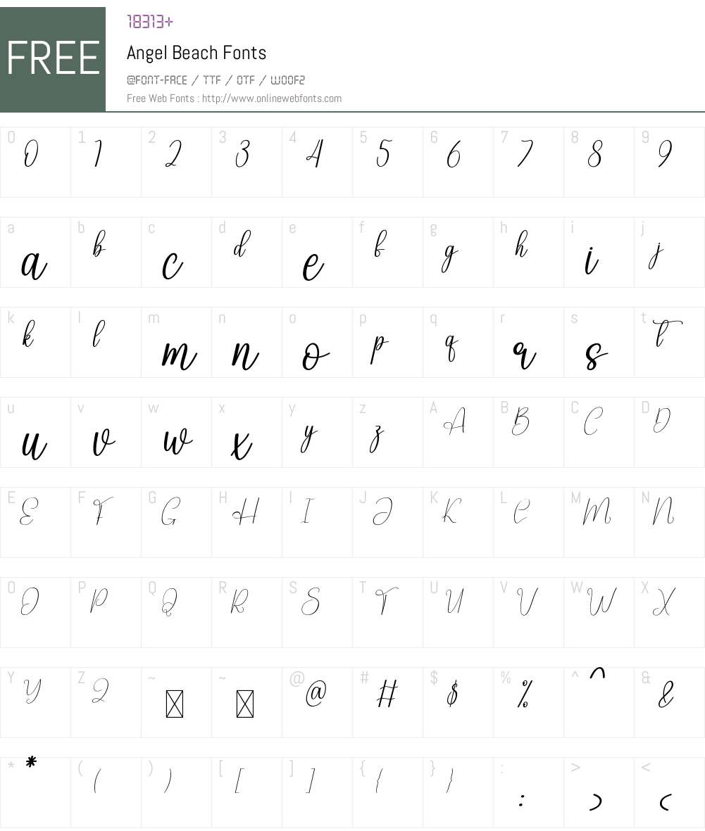Angel Beach 1.002;Fontself Maker 3.5.8 Fonts Free Download ...