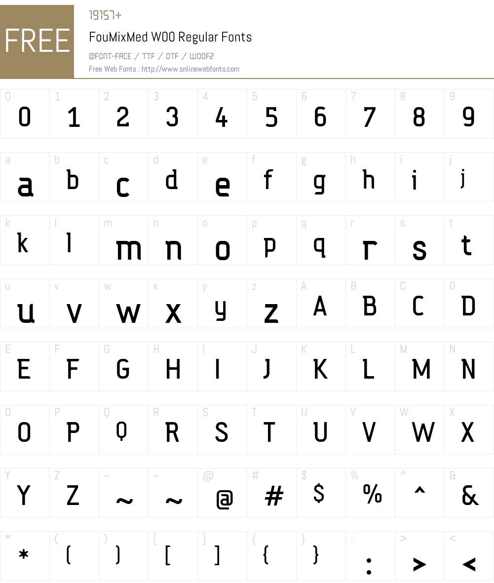 Fou Mixed Pro Font Screenshots