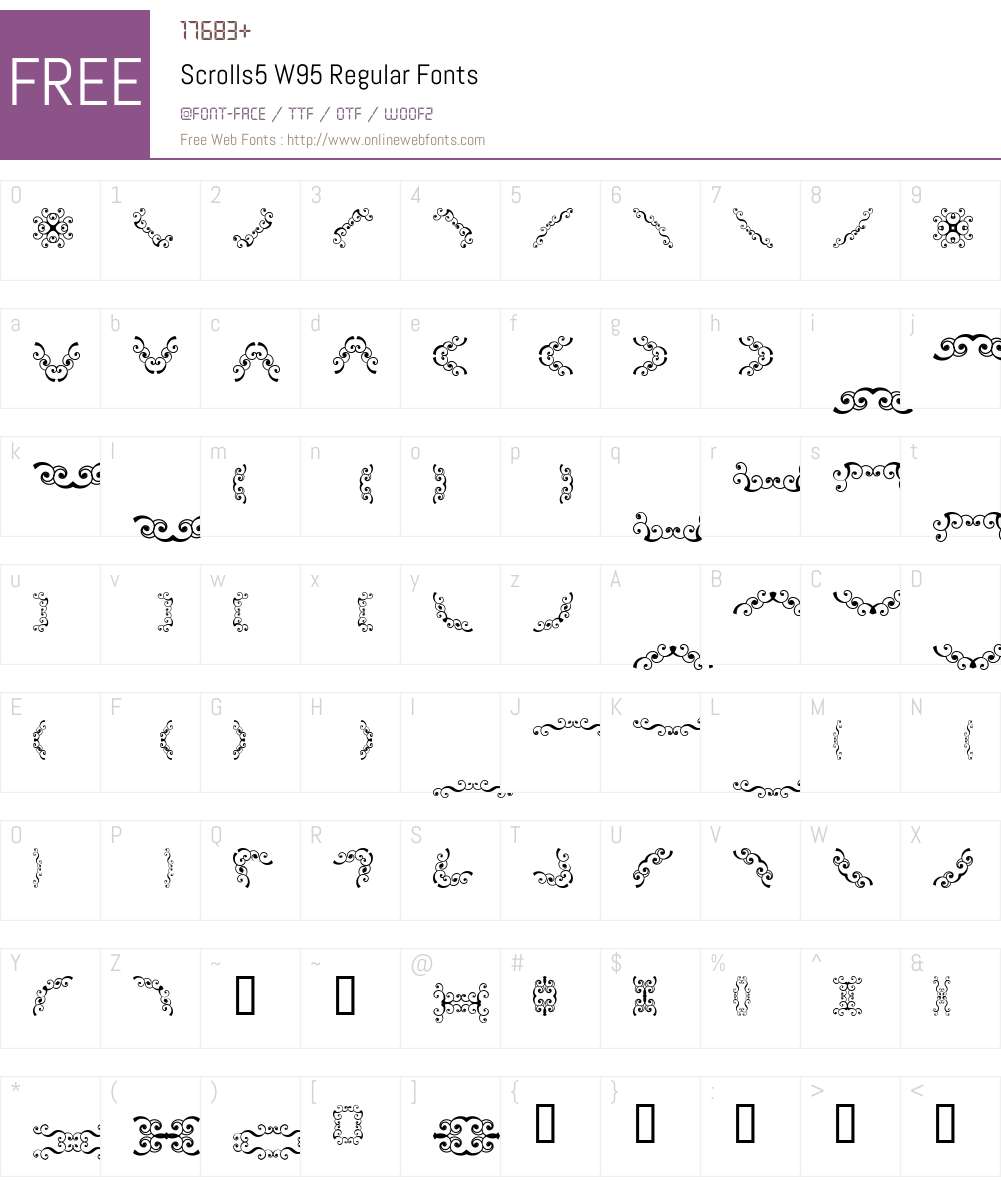 Scrolls5 Font Screenshots