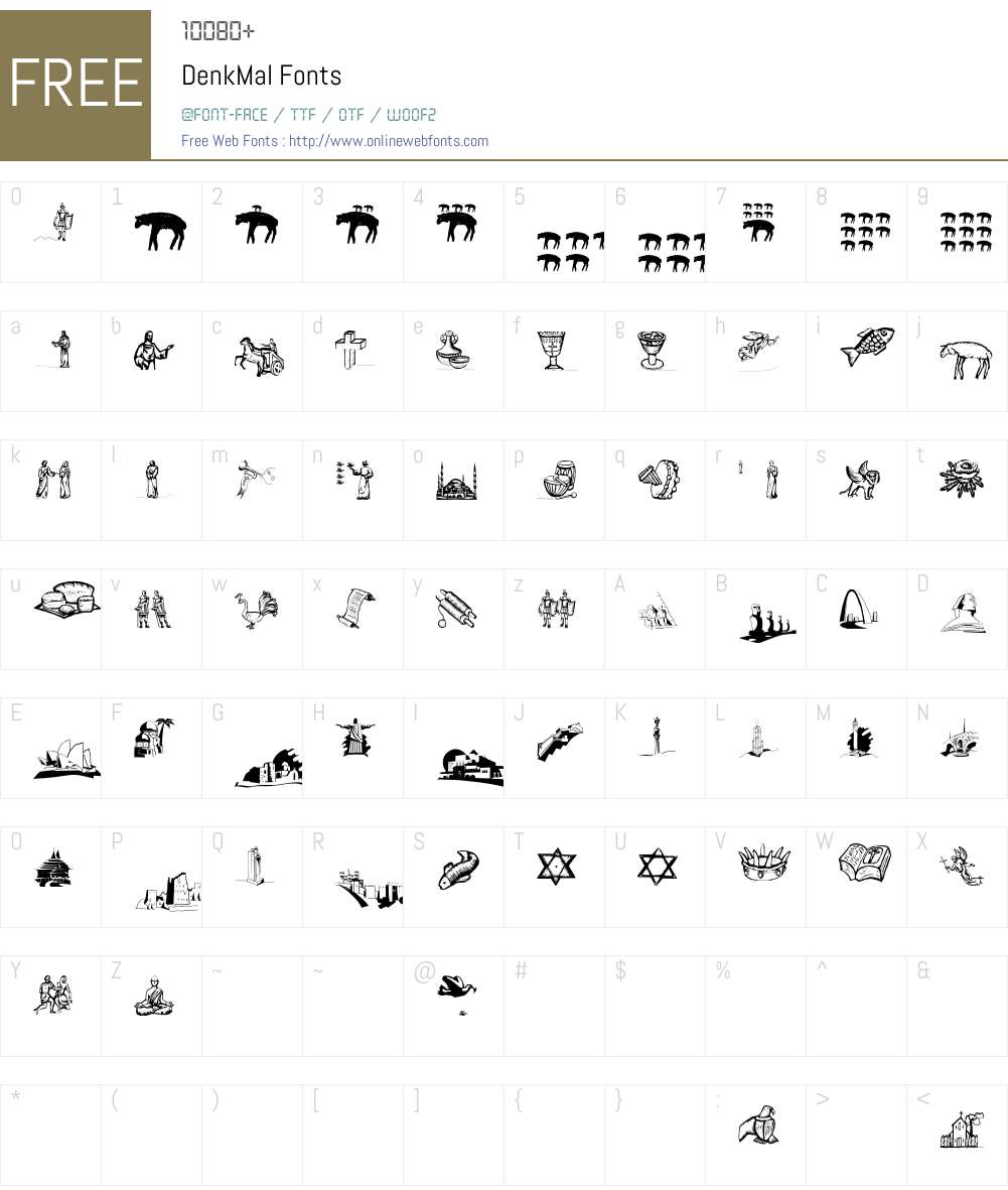 DenkMal Font Screenshots