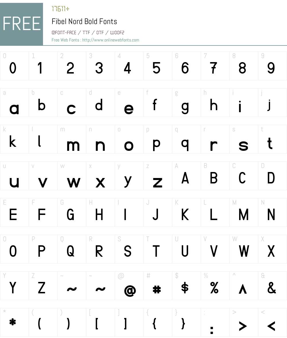 Fibel Nord Font Screenshots