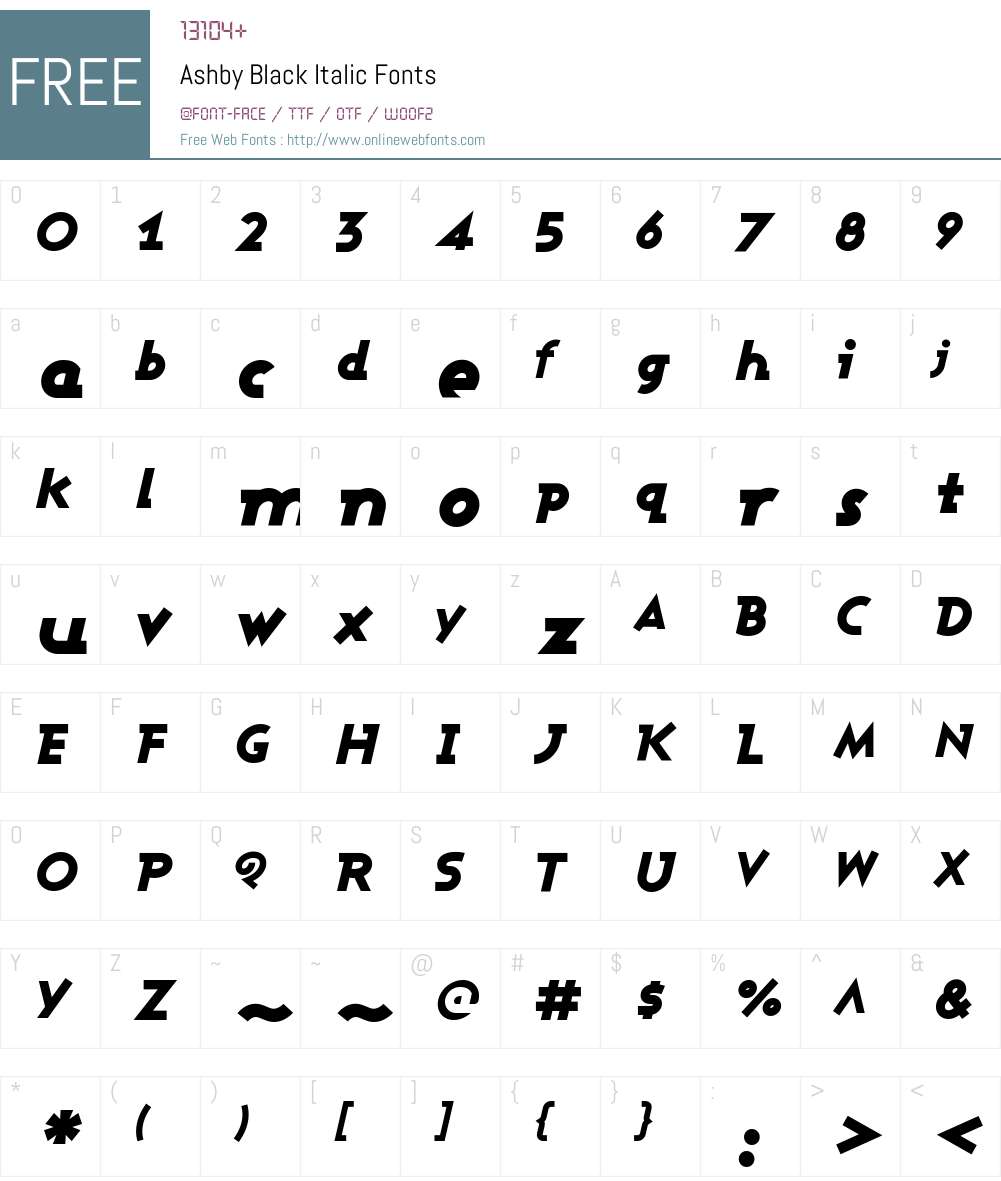 Ashby Black Font Screenshots