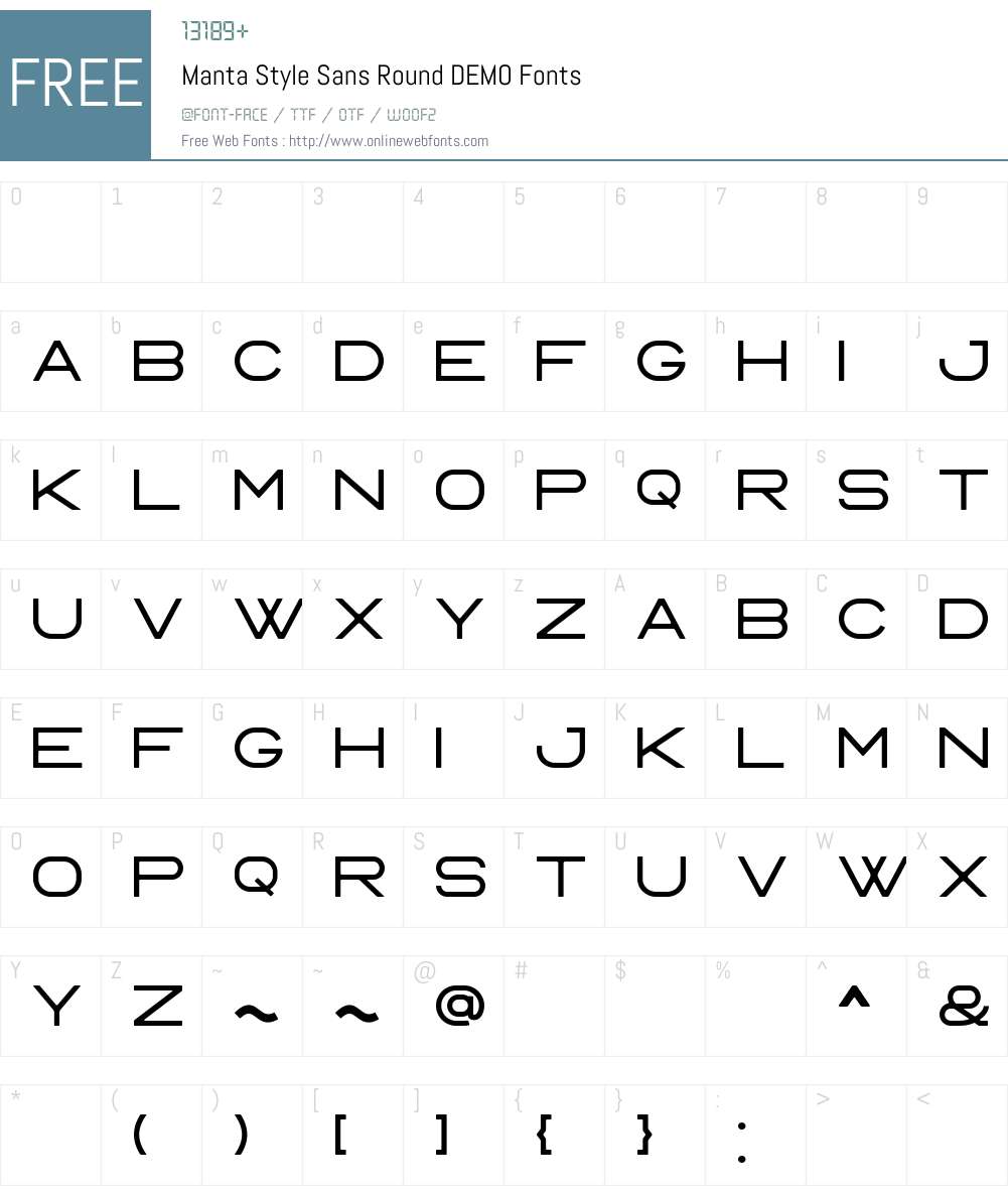 Sans Rounded Fontspring Manta Style Sans Round DEMO 1.000 Fonts Free Download - OnlineWebFonts.COM