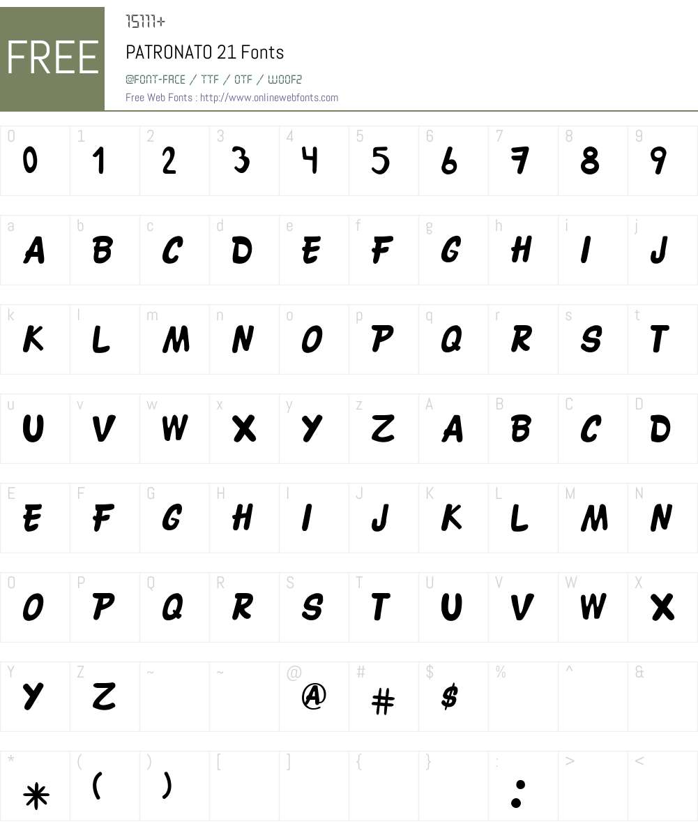 CURSIVE Font Screenshots
