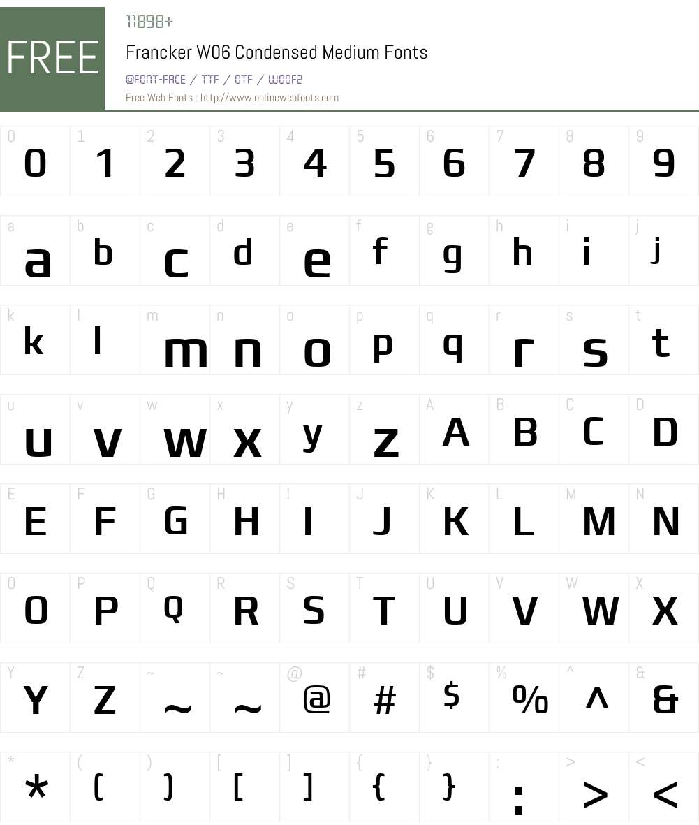 Francker Font Screenshots