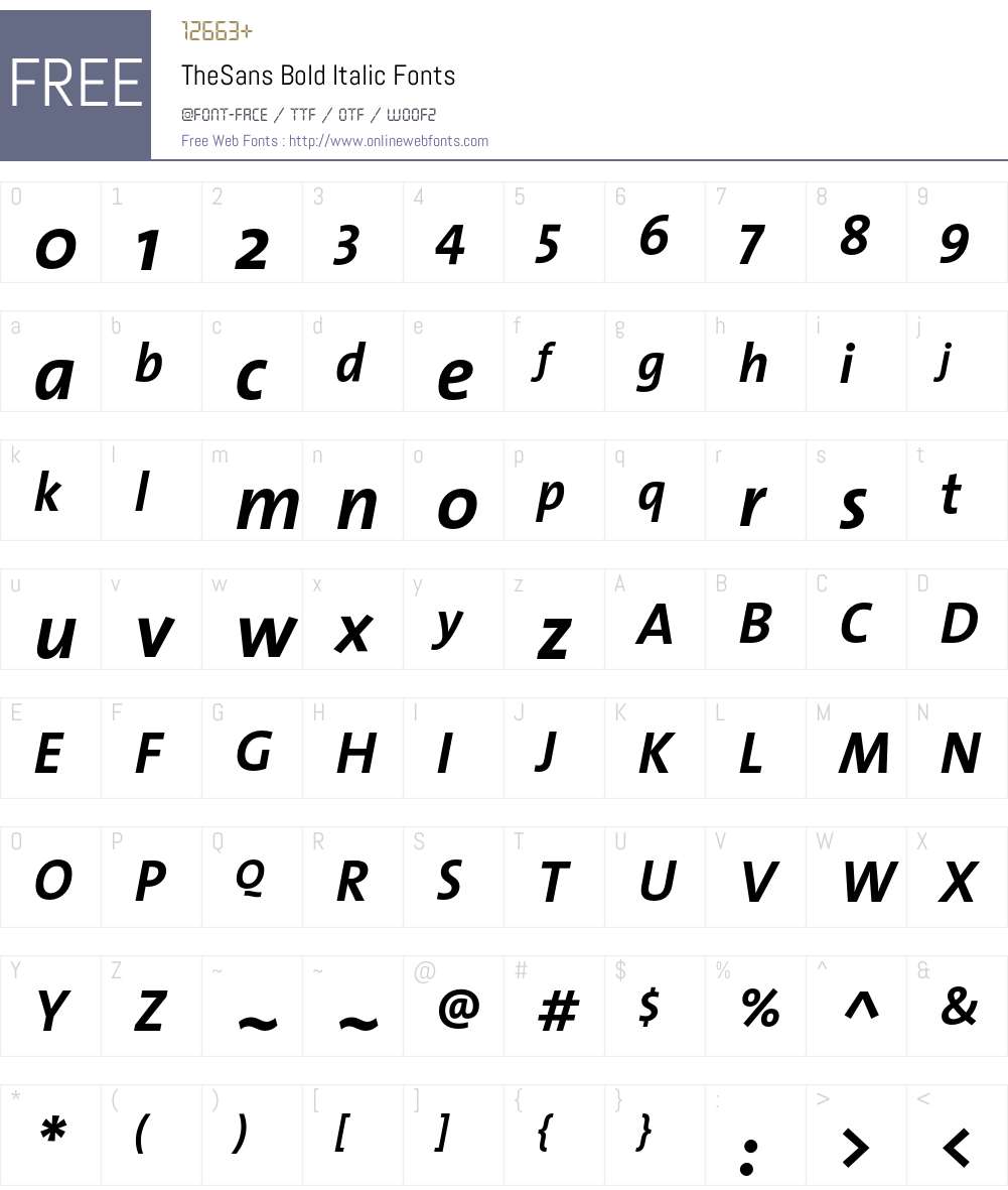 The Sans Bold- Font Screenshots
