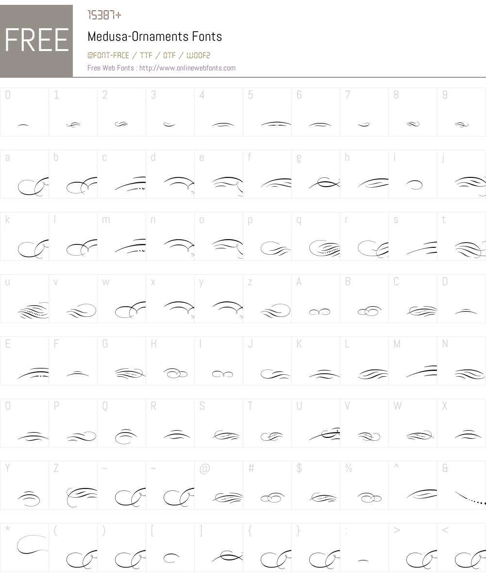 Medusa Ornaments Font Screenshots