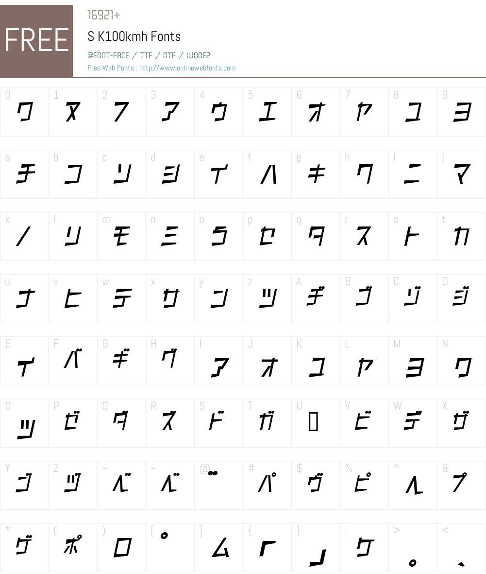 S Font Screenshots