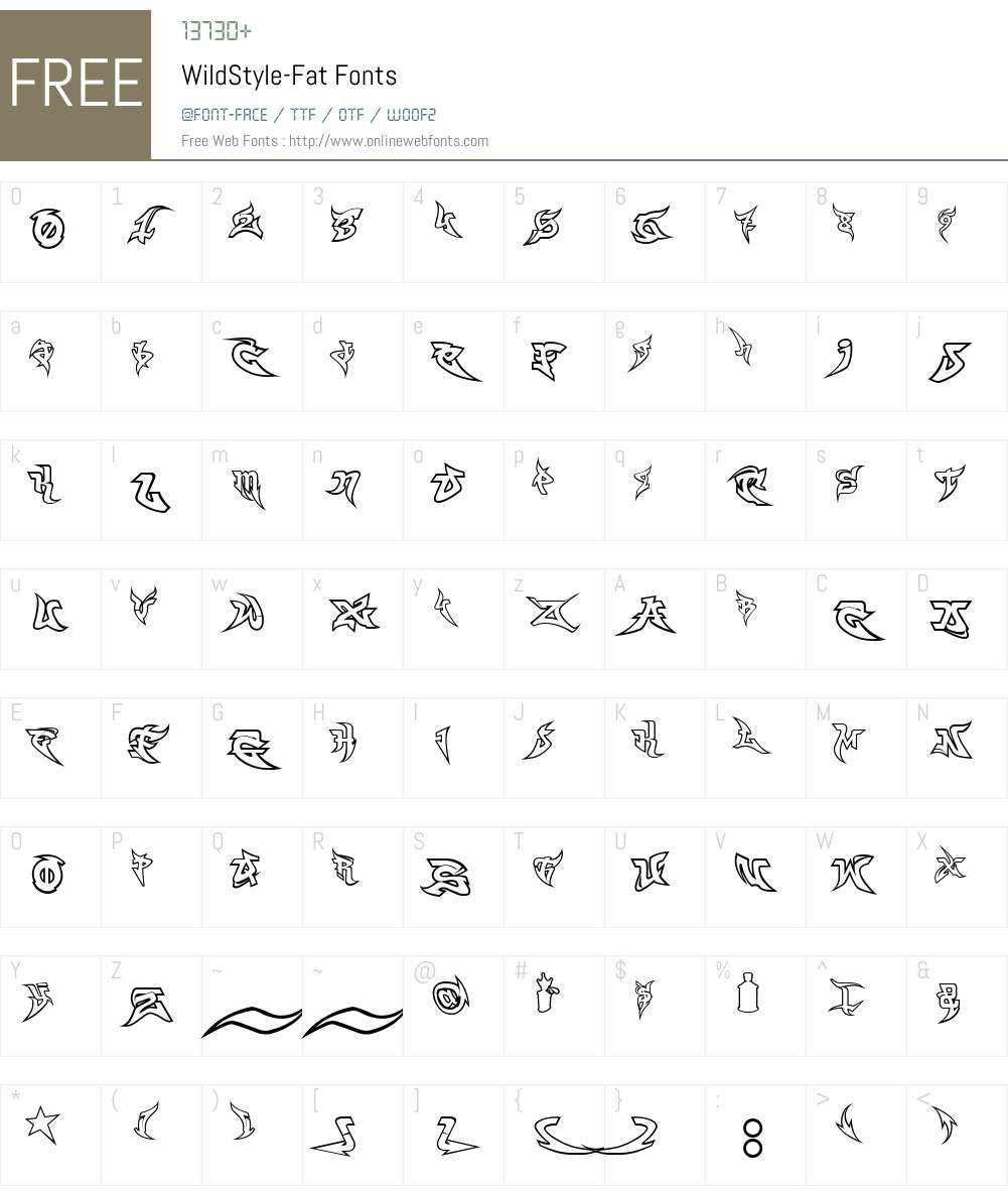 WildStyle-Fat Font Screenshots