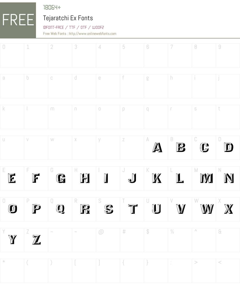 Tejaratchi Ex Font Screenshots