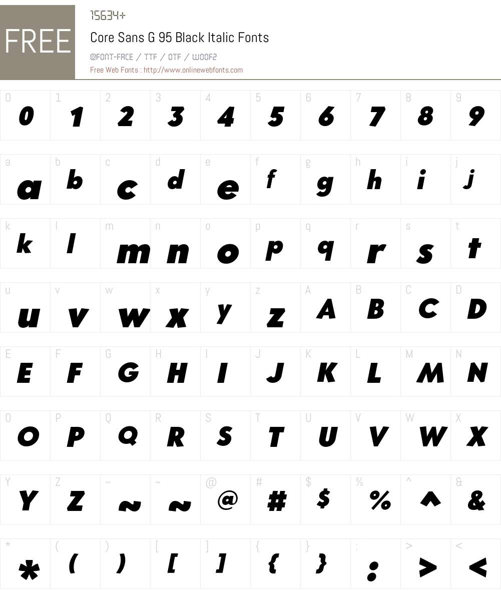 Core Sans G Font Screenshots