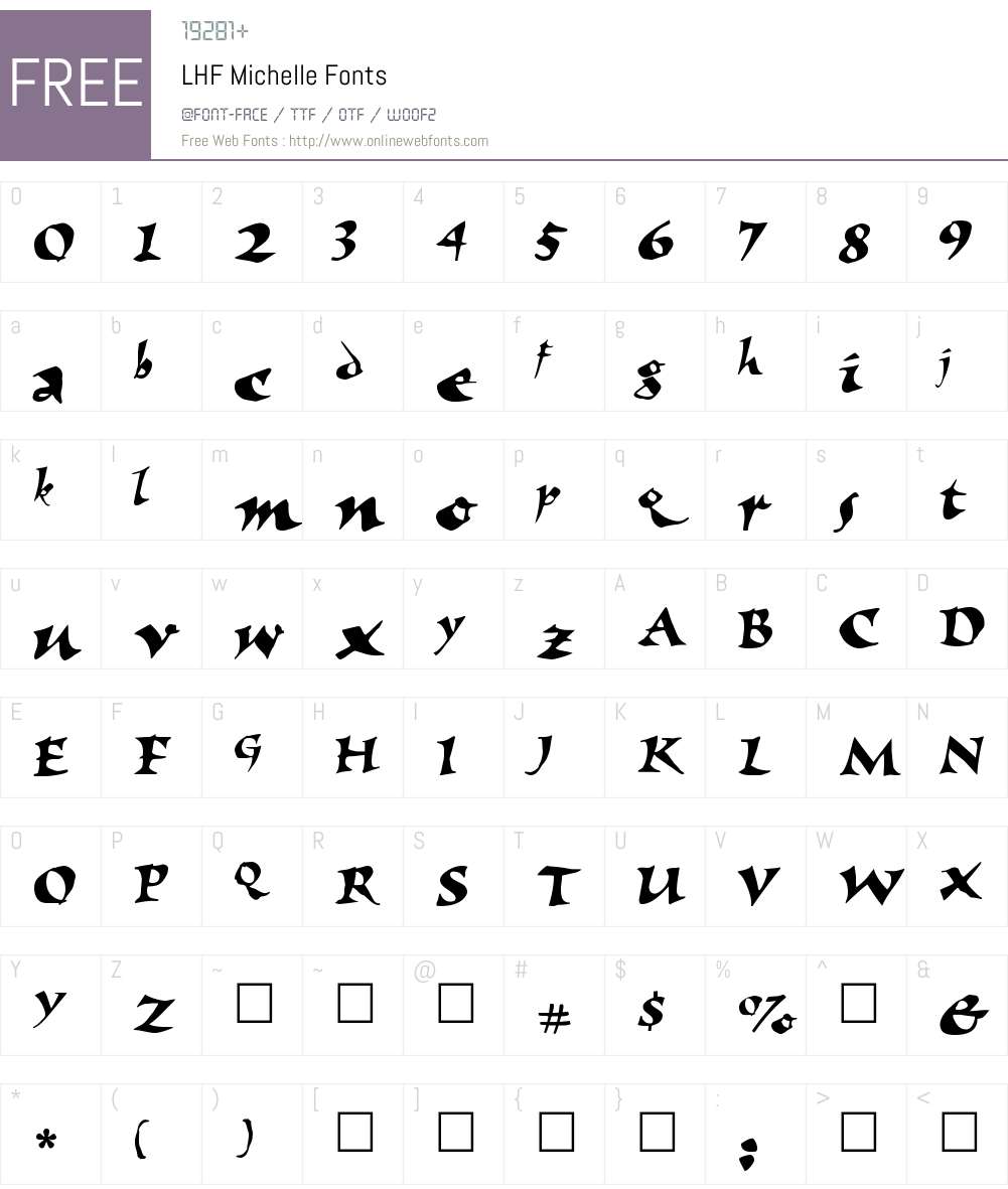 LHF Michelle Font Screenshots