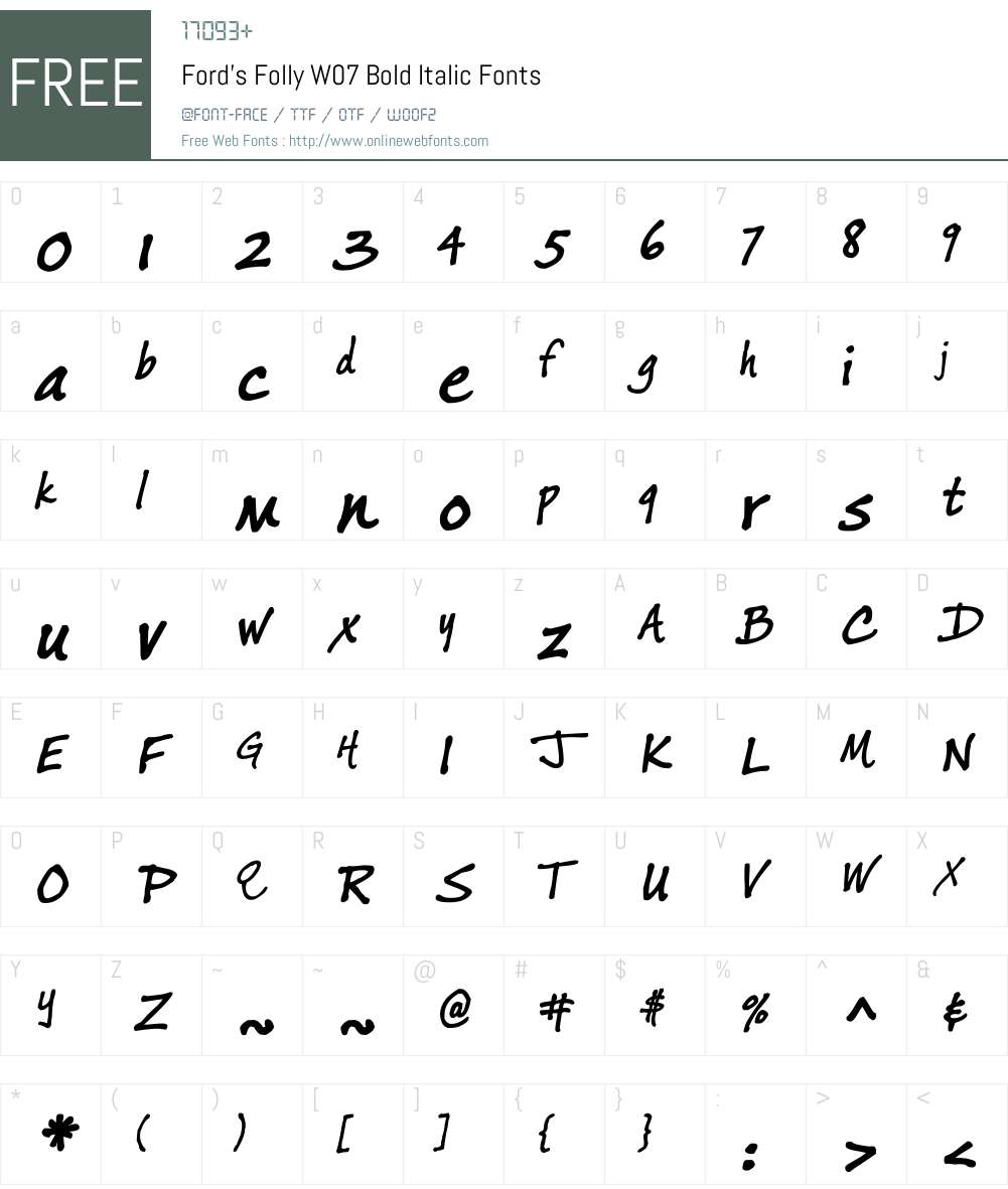 Ford's Folly Font Screenshots