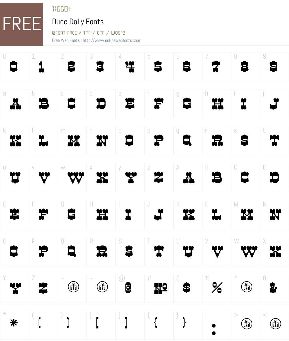 Dude Font Screenshots