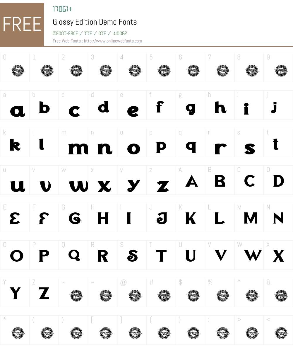 Glossy Edition Demo 1.001;Fontself Maker 3.5.9 Fonts Free Download ...