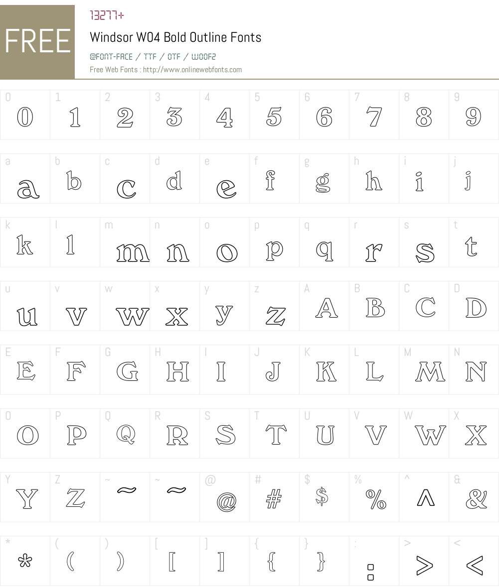 Windsor Font Screenshots
