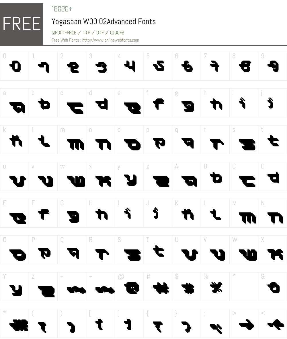 Yogasaan Font Screenshots