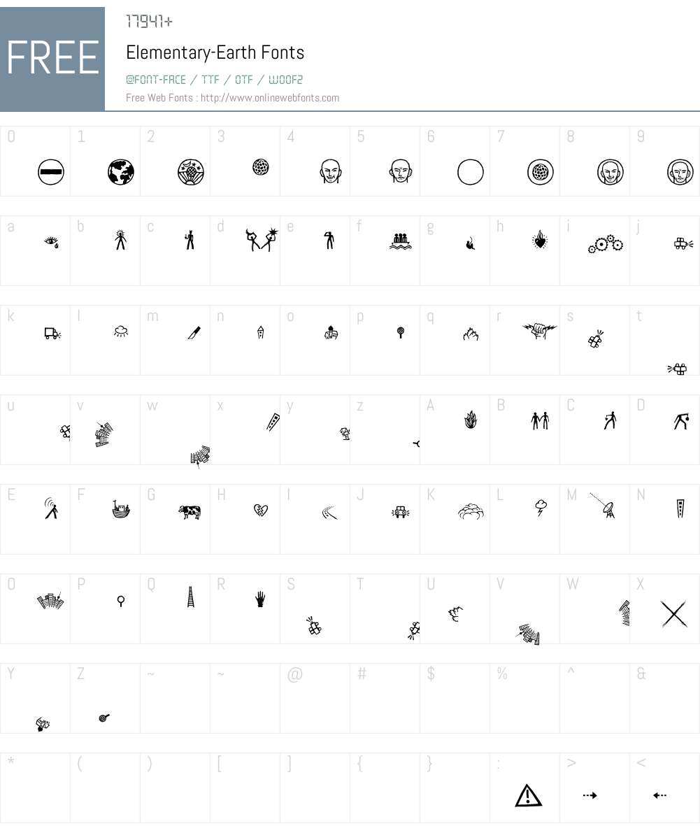 Elementary Font Screenshots