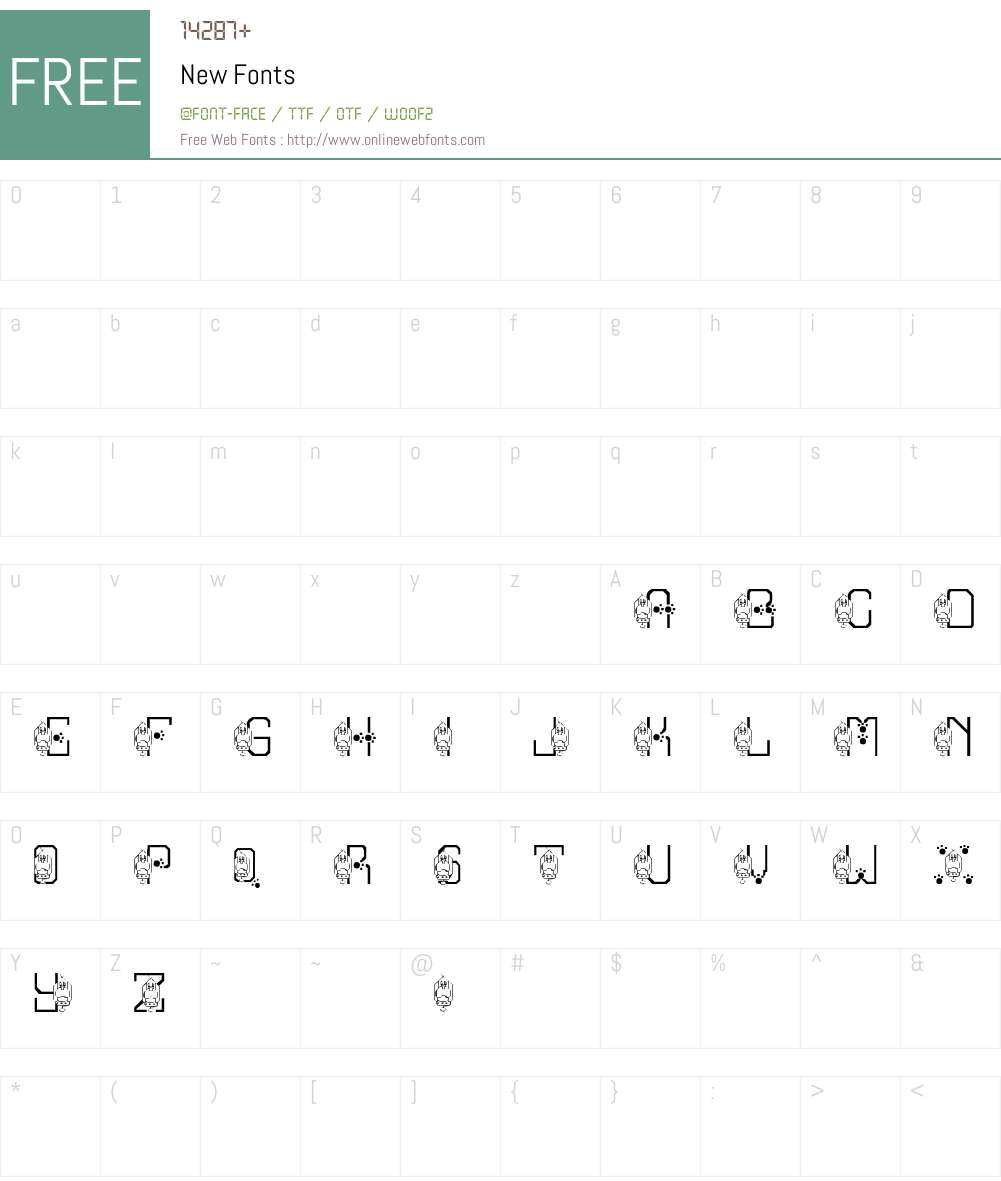 New Font Screenshots