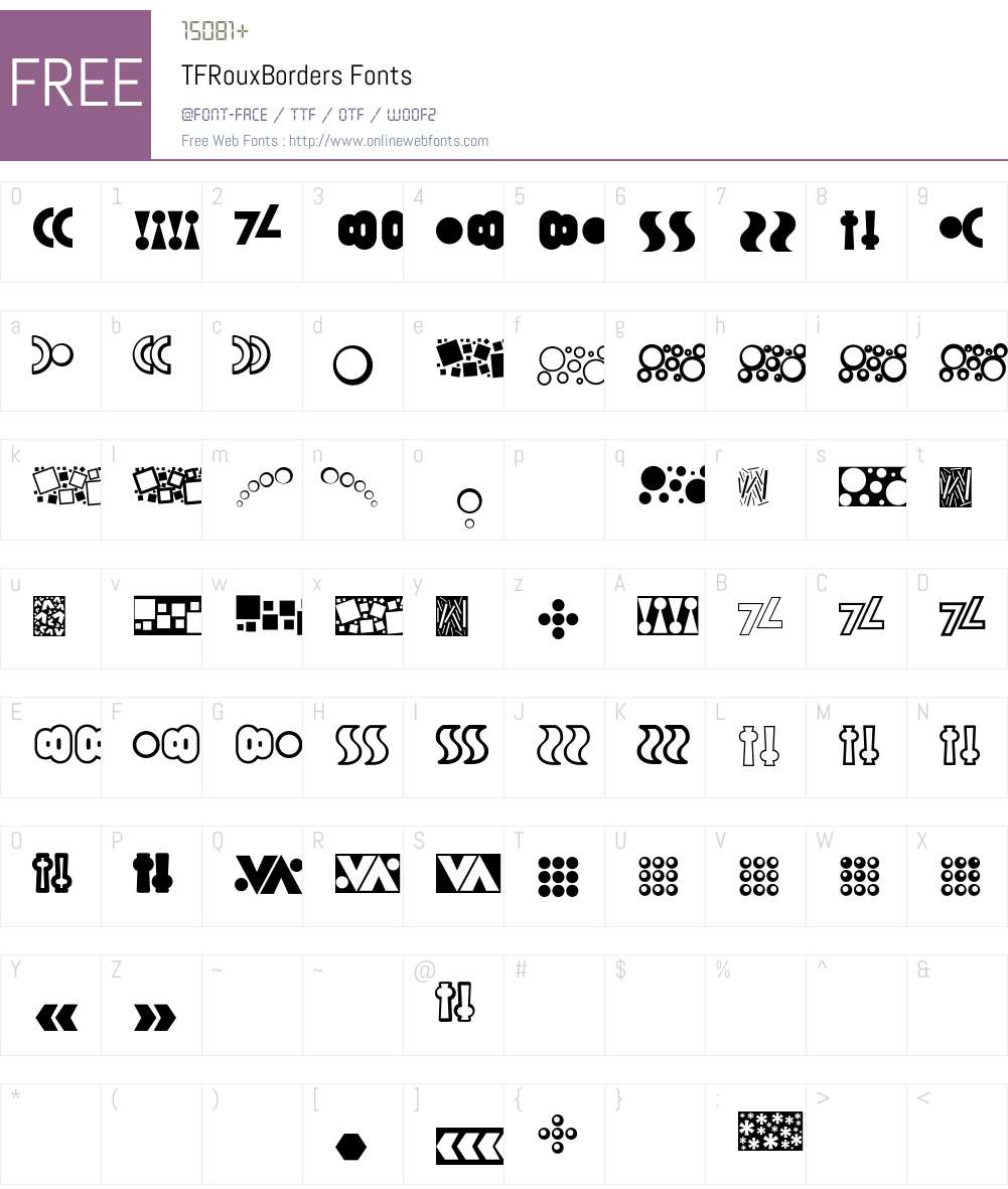 T Font Screenshots
