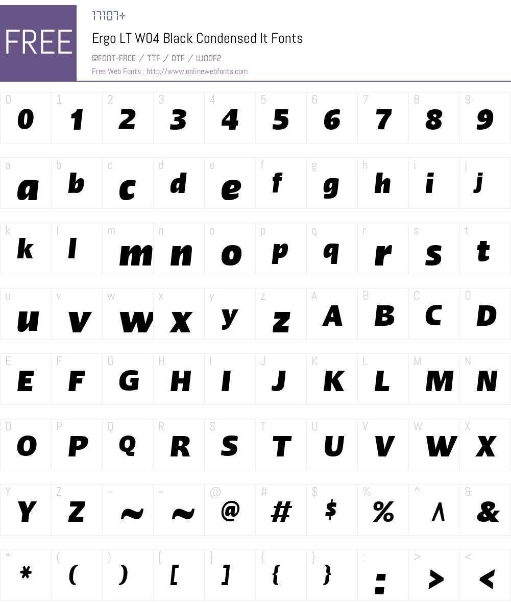 Linotype Ergo Font Screenshots