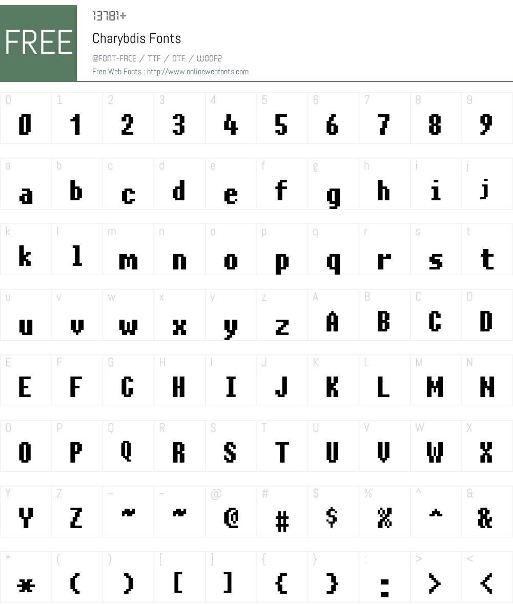 Charybdis Font Screenshots
