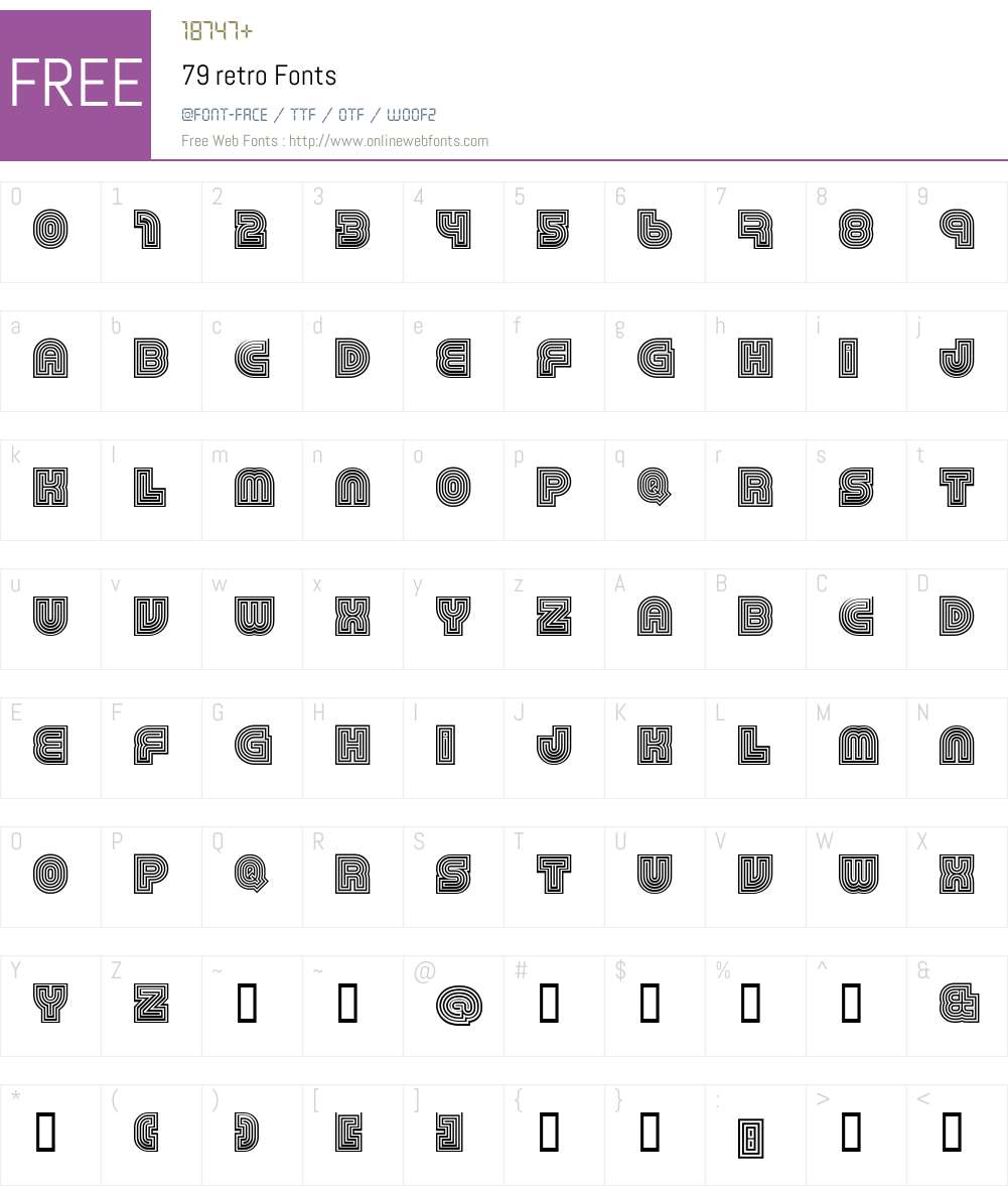 79 Font Screenshots