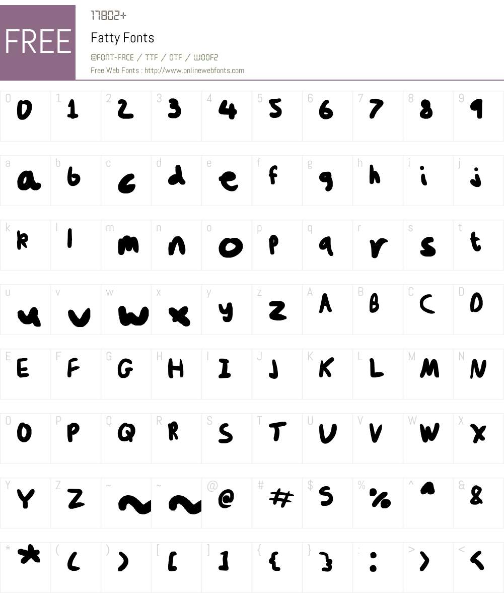 Fatty Font Screenshots