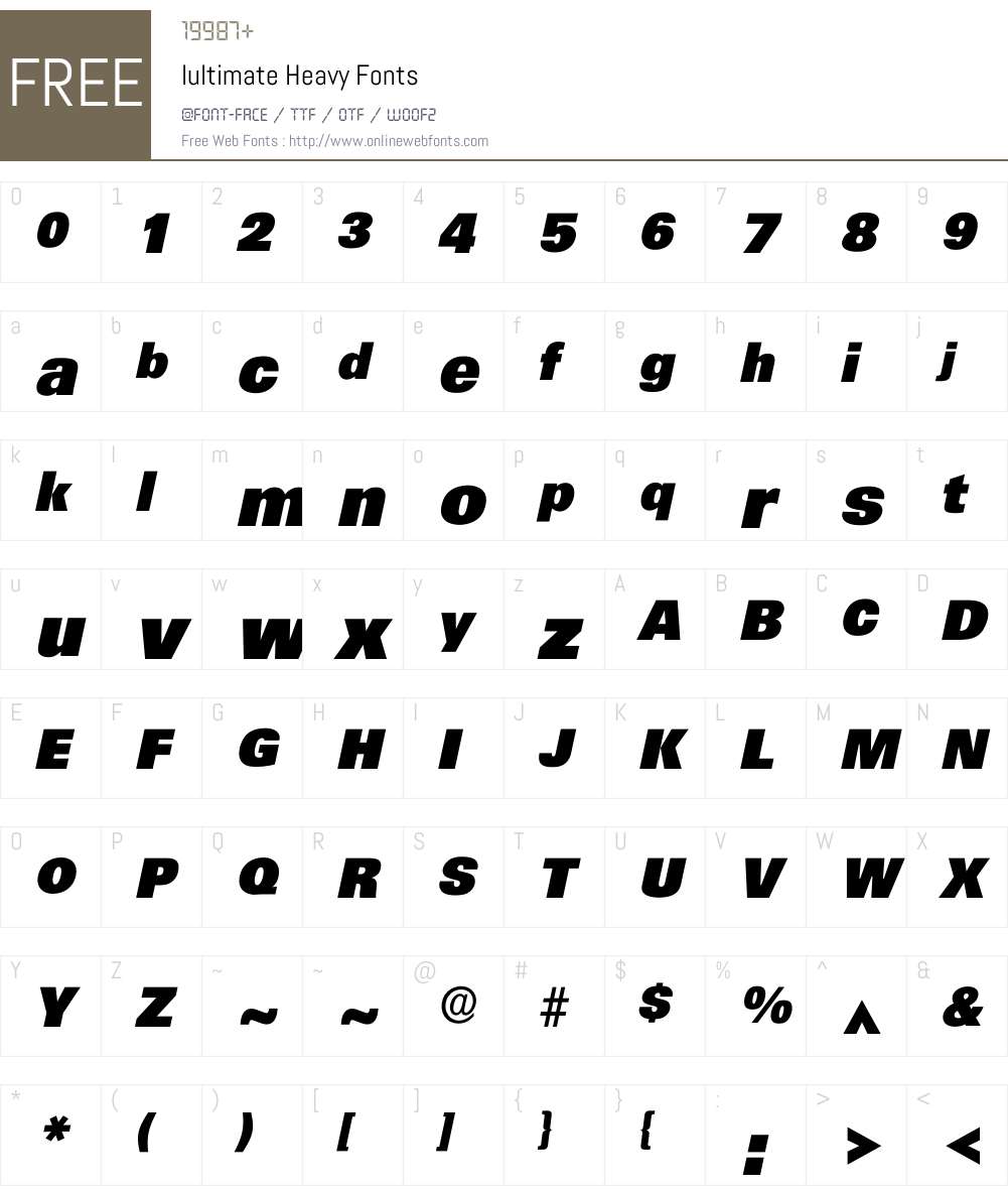 Iultimate Font Screenshots