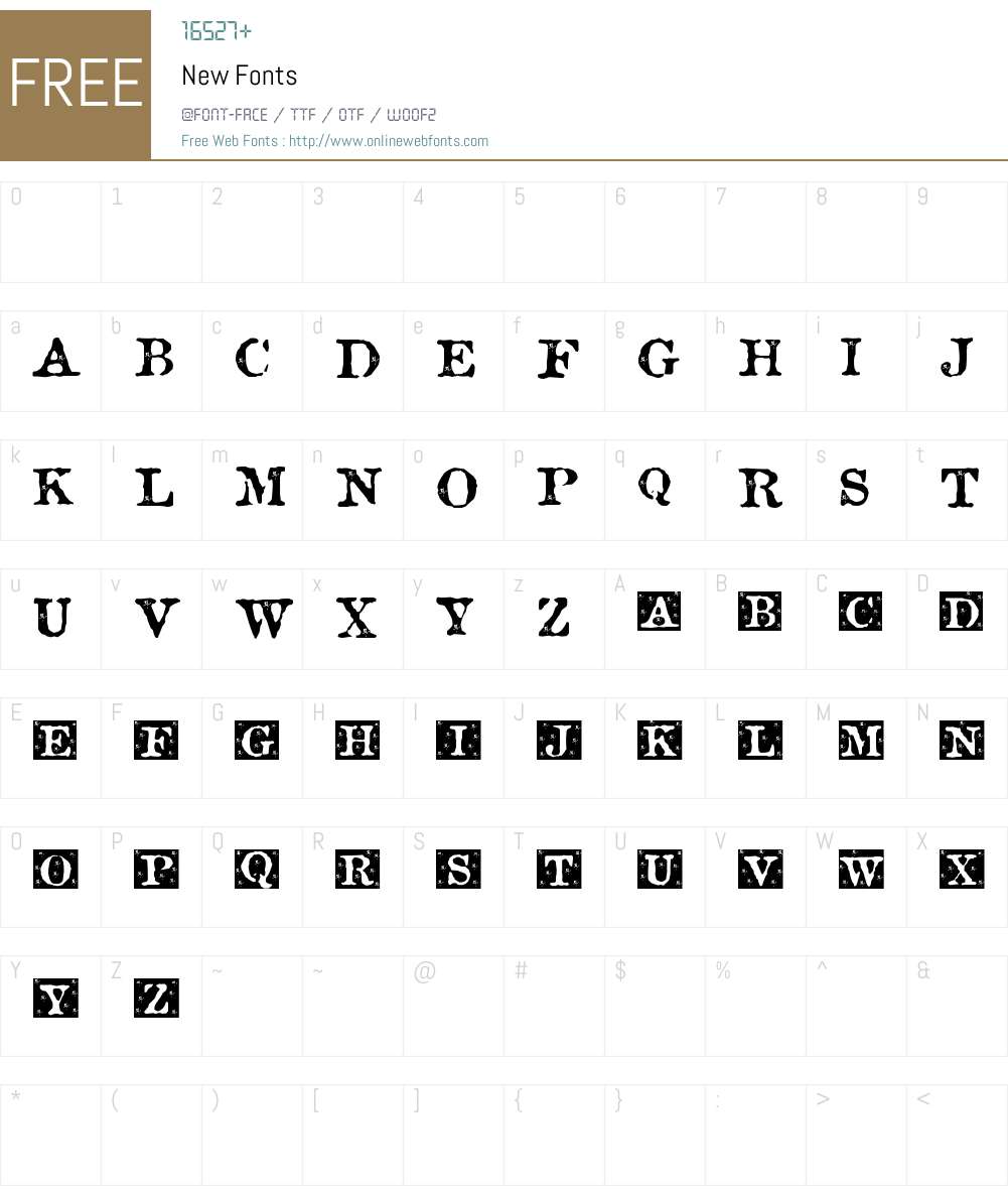 New Font Screenshots