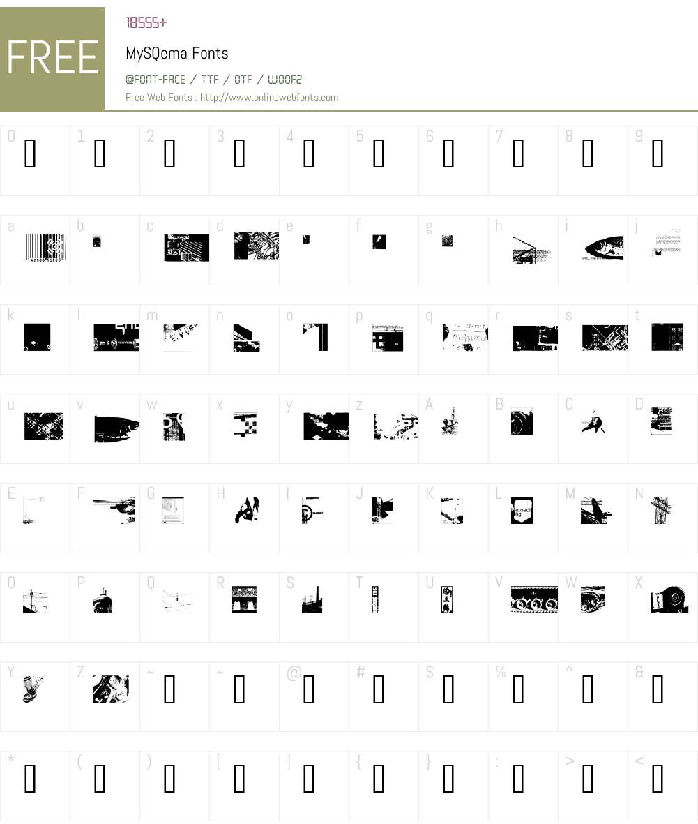 MySQema Font Screenshots