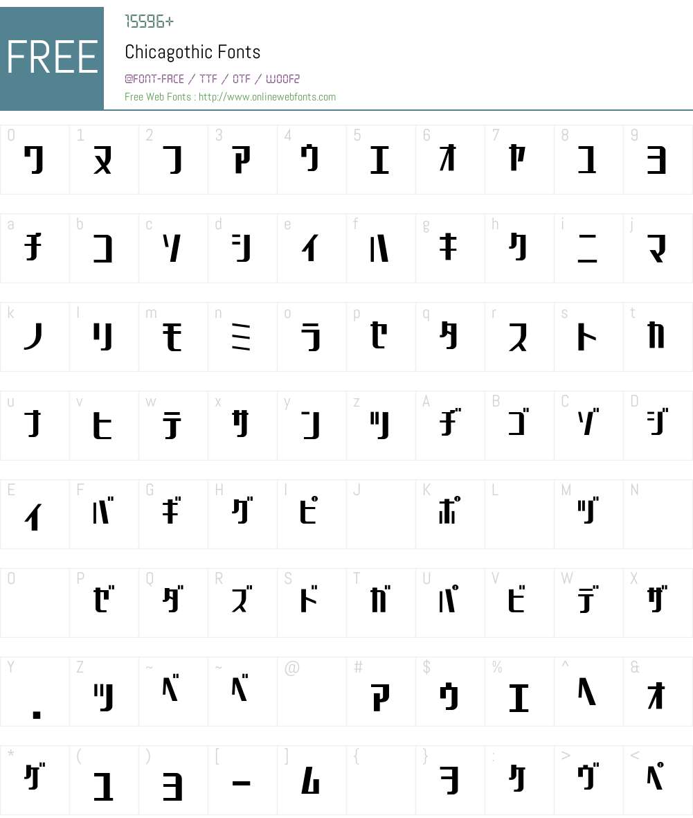 Chicagothic Font Screenshots