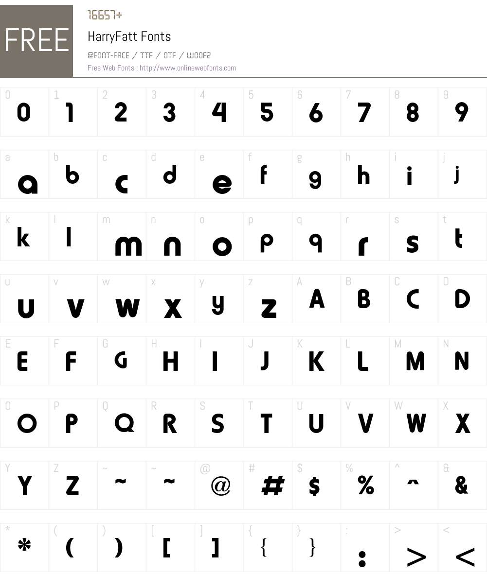 Harry Font Screenshots