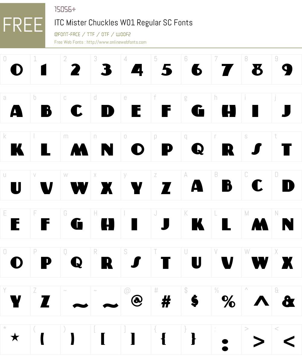 ITCMisterChucklesW01-RgSC Font Screenshots