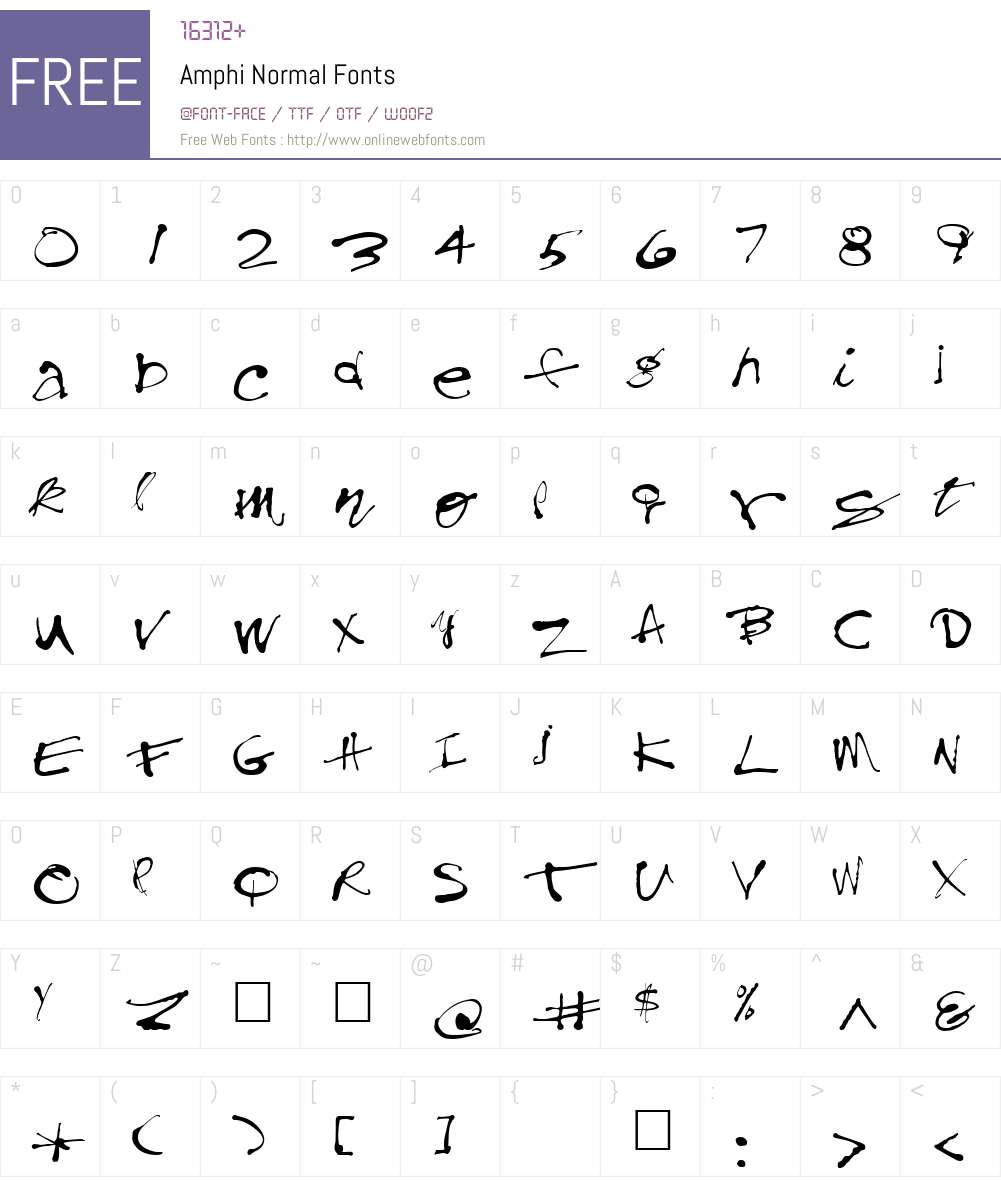 Amphi Font Screenshots