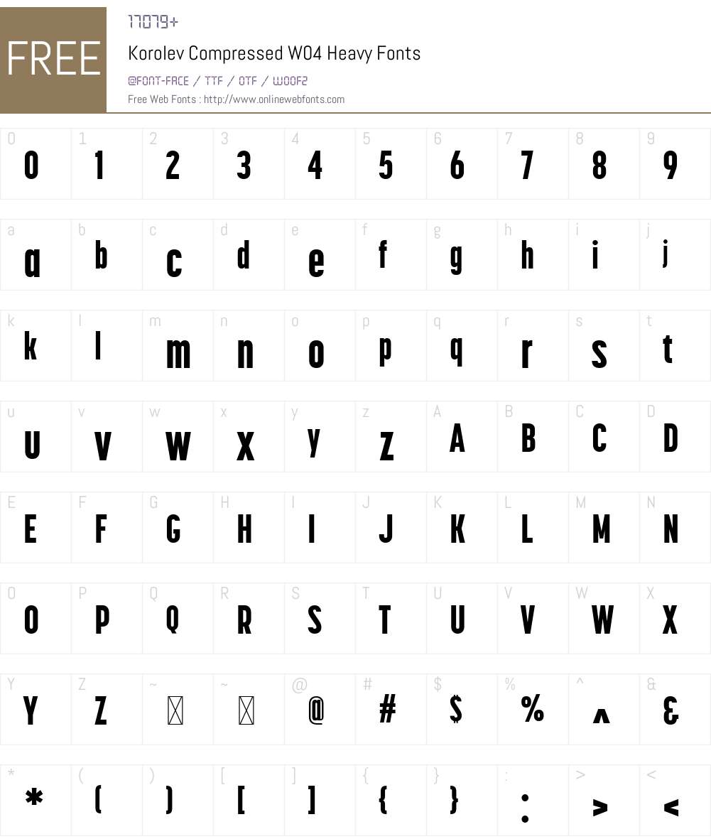 Korolev Font Screenshots