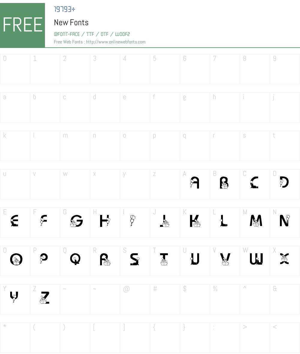 New Font Screenshots