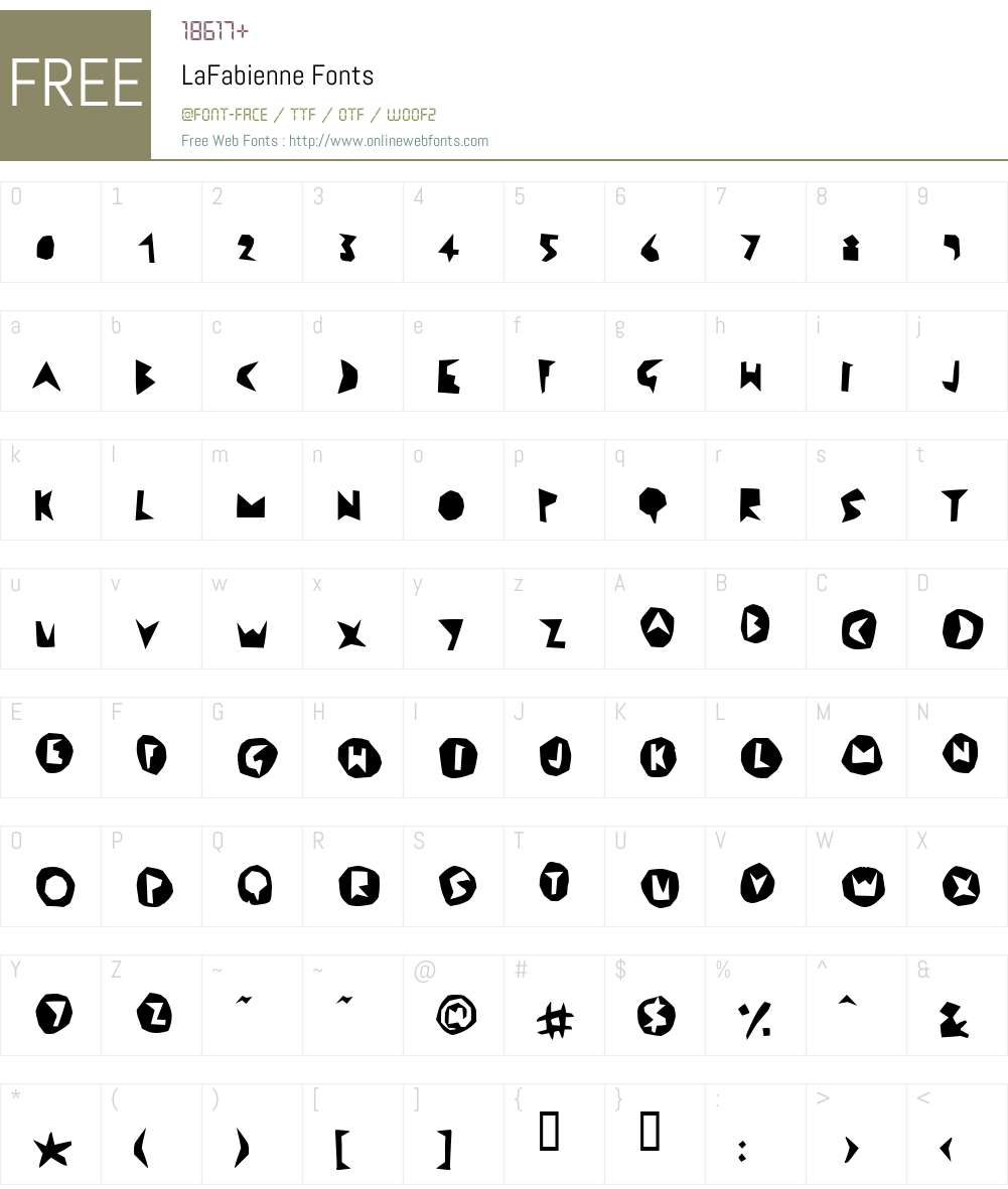 LaFabienne Font Screenshots