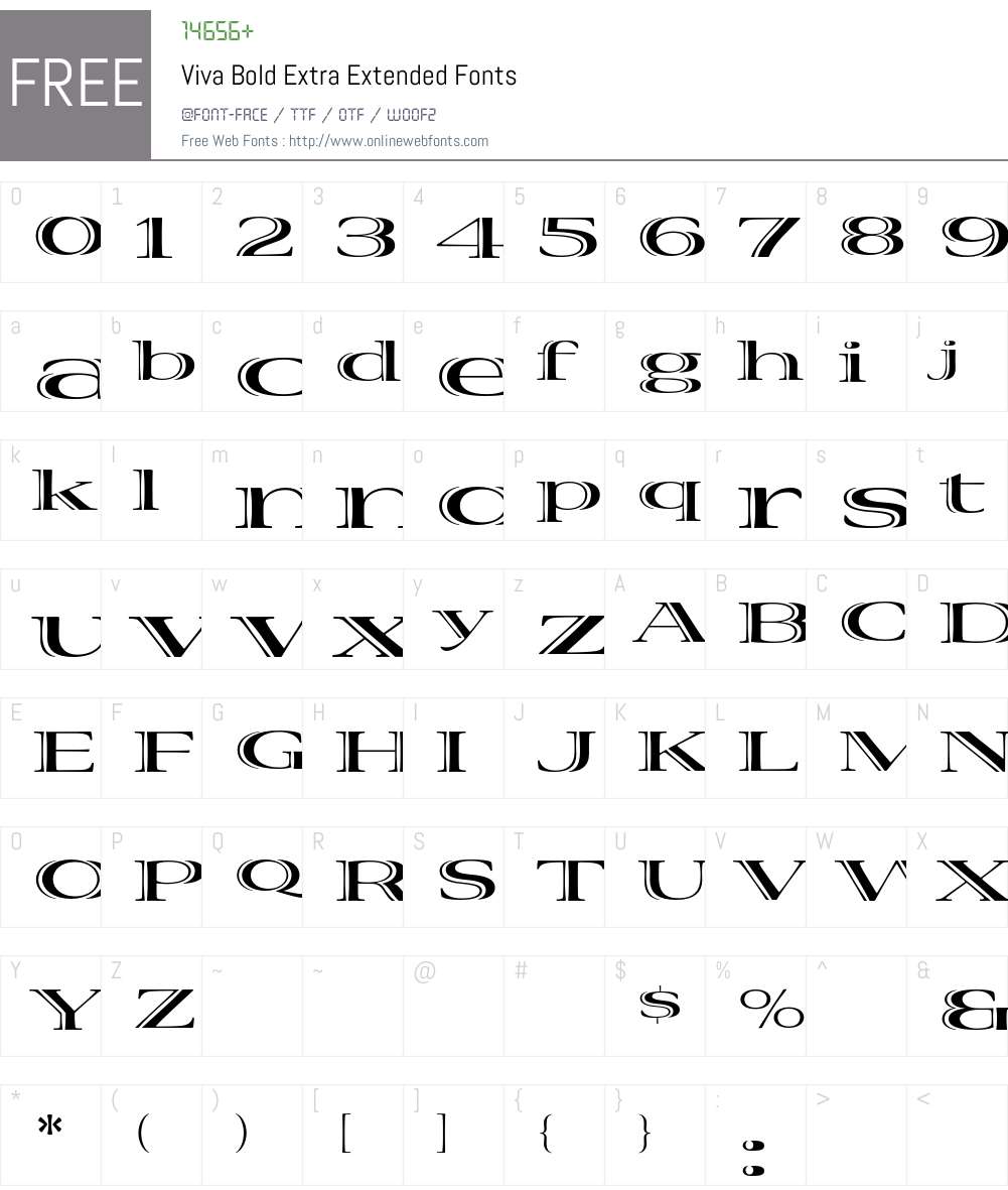 Viva Font Screenshots