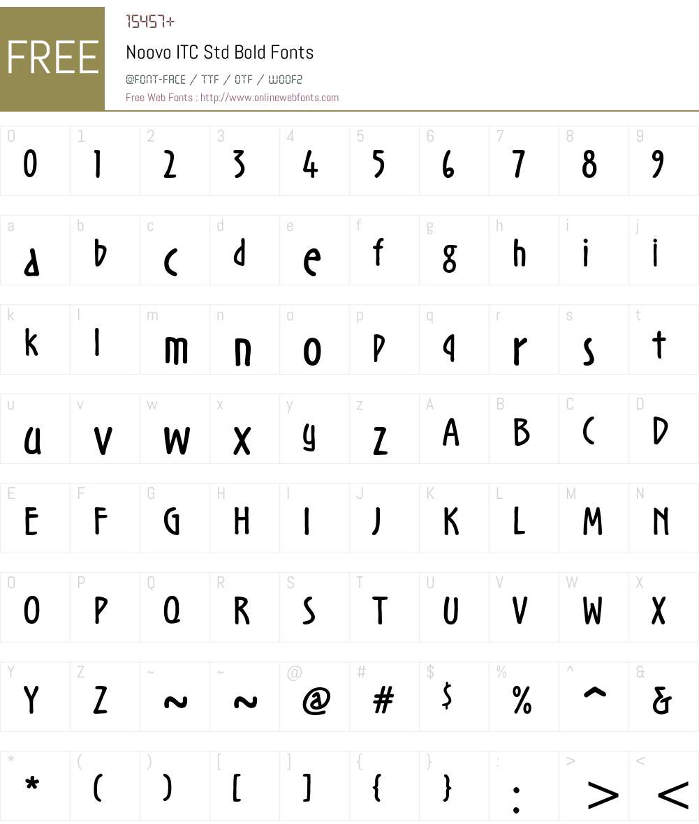 Noovo ITC Std Font Screenshots