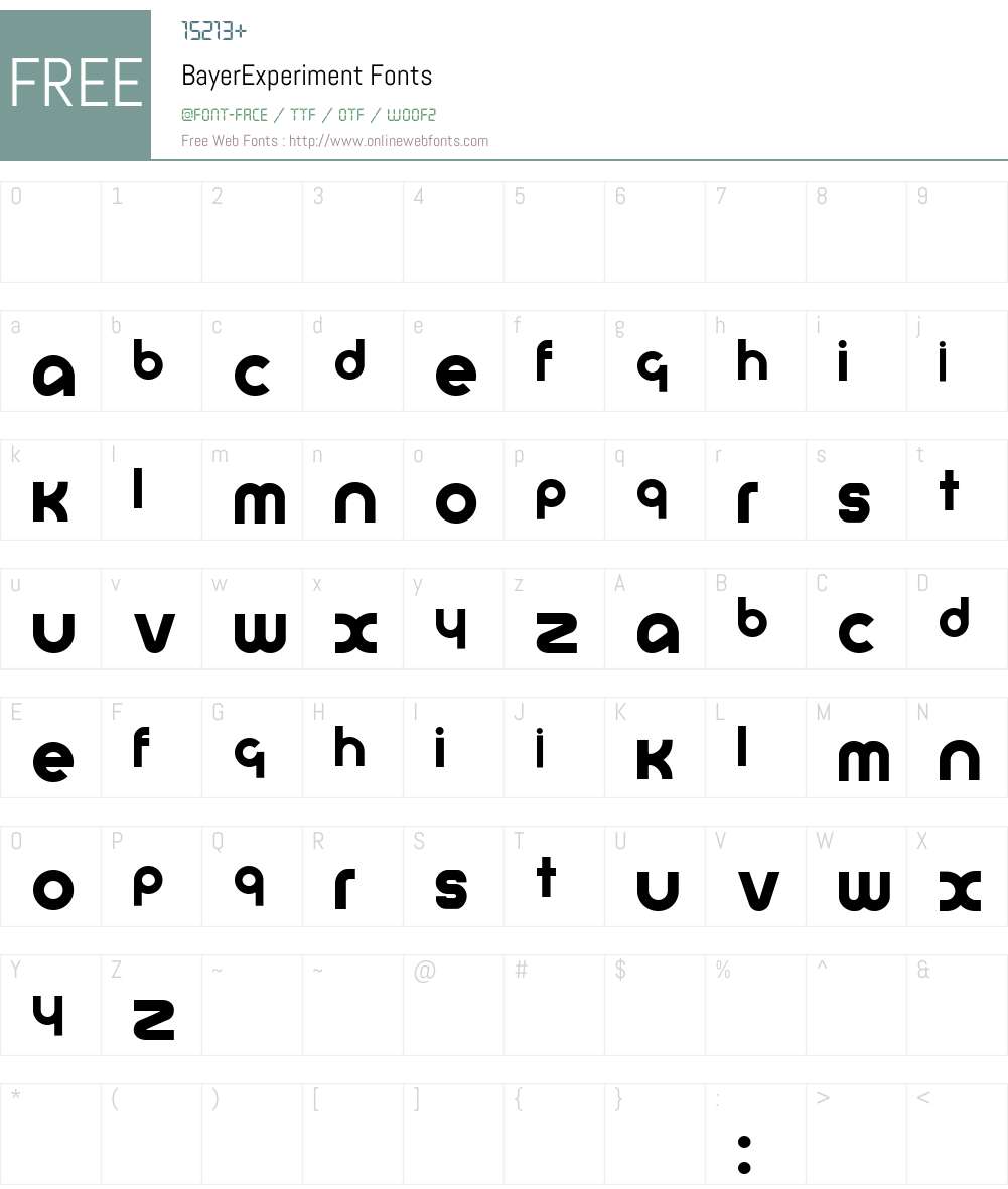 Bayer Font Screenshots
