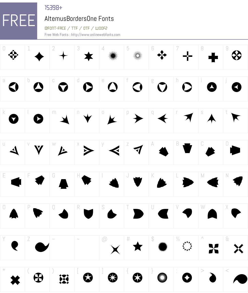 Altemus Font Screenshots