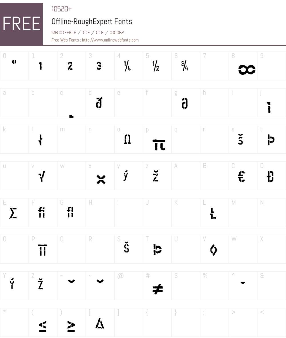 Offline Font Screenshots
