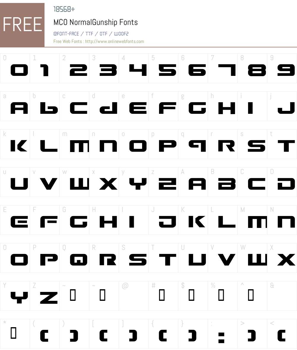 nship Font Screenshots